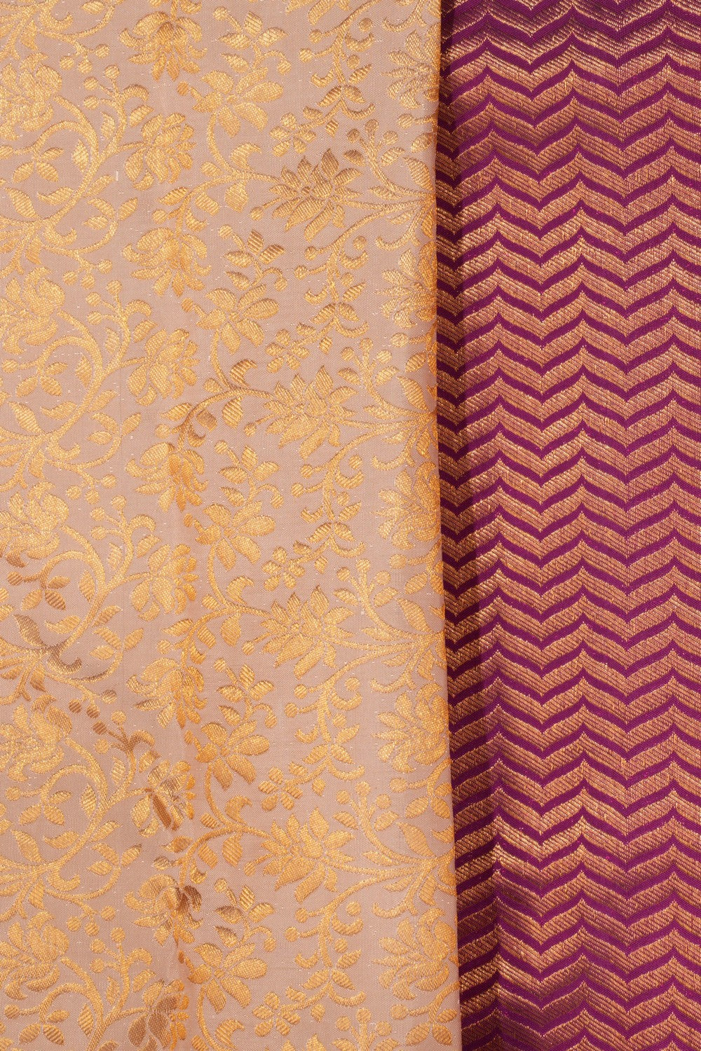 Image of Kanchipattu Brocade Off-White Saree